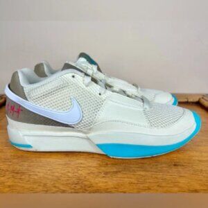 Nike Ja Morant One Women’s Basketball Shoes Size 6.5 Coconut Milk / Khaki / Blue